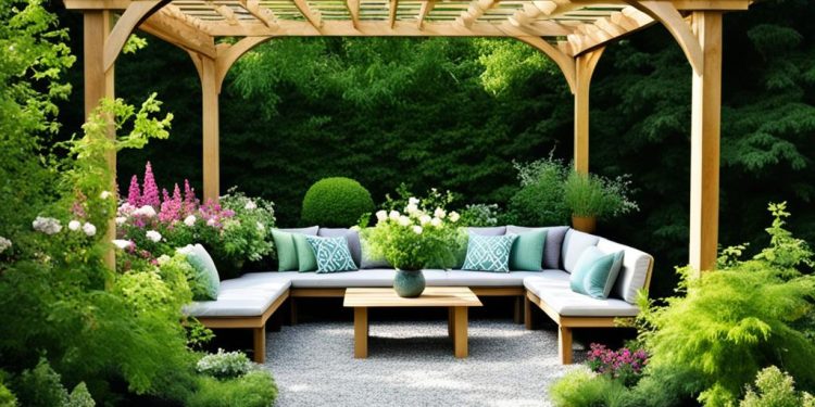pergola w ogrodzie